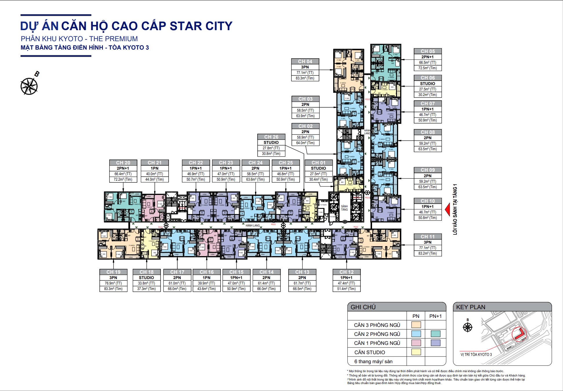 mặt bằng tòa K3 vinhomes star city